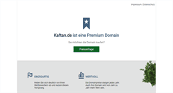 Desktop Screenshot of kaftan.de