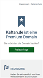 Mobile Screenshot of kaftan.de